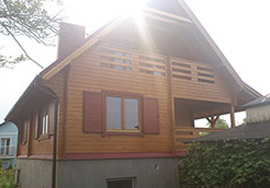 wooden house