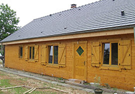 wooden house