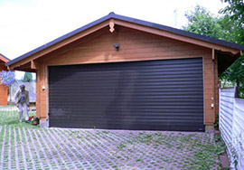 wooden garage