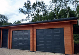 wooden garage
