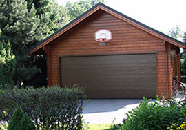 wooden garage