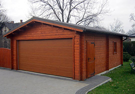 wooden garage