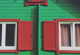 windows and doors made of wooden