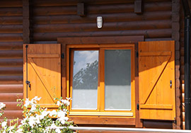 windows and doors made of wood
