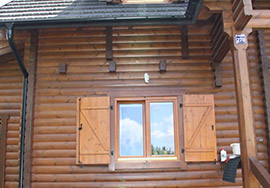 windows and doors made of wood
