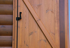 windows and doors made of wood