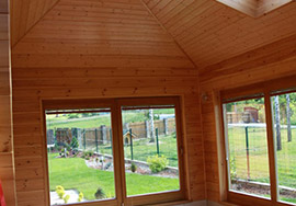 windows and doors made of wood