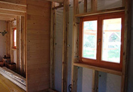 windows and doors made of wooden