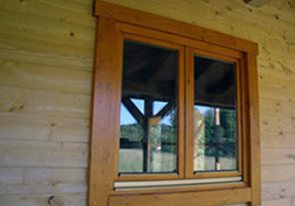 windows and doors made of wooden