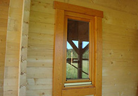 windows and doors made of wooden