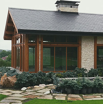 wooden house